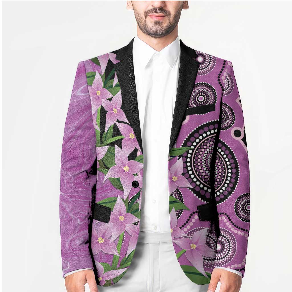 Australia Boronia Blazer Aussie Native Flowers Indigenous Art - Aussie Hoodie