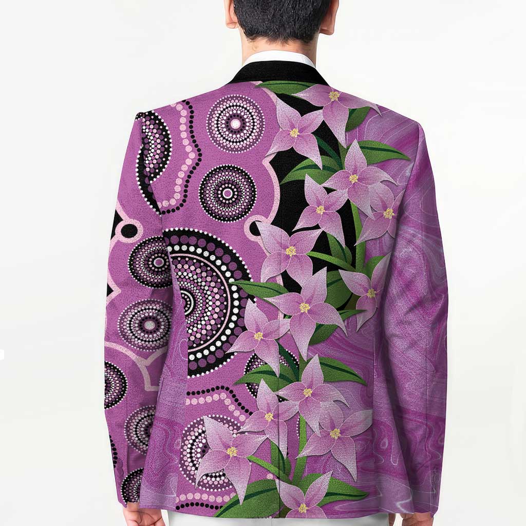 Australia Boronia Blazer Aussie Native Flowers Indigenous Art - Aussie Hoodie