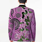 Australia Boronia Blazer Aussie Native Flowers Indigenous Art - Aussie Hoodie