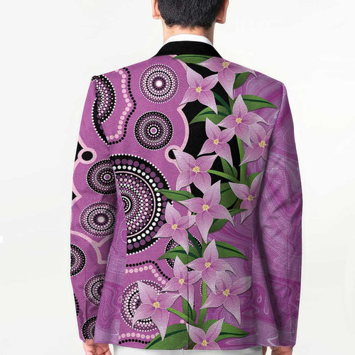 Australia Boronia Blazer Aussie Native Flowers Indigenous Art - Aussie Hoodie