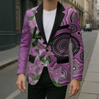 Australia Boronia Blazer Aussie Native Flowers Indigenous Art - Aussie Hoodie