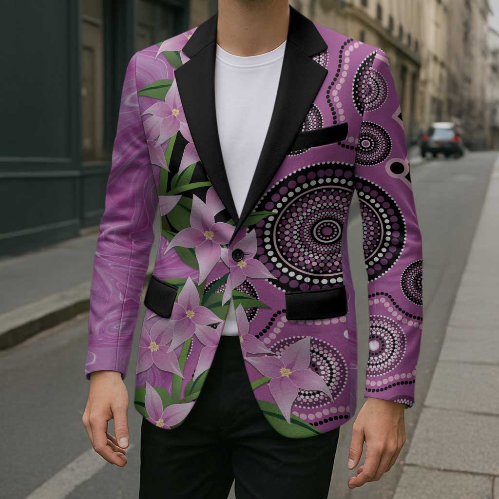 Australia Boronia Blazer Aussie Native Flowers Indigenous Art - Aussie Hoodie