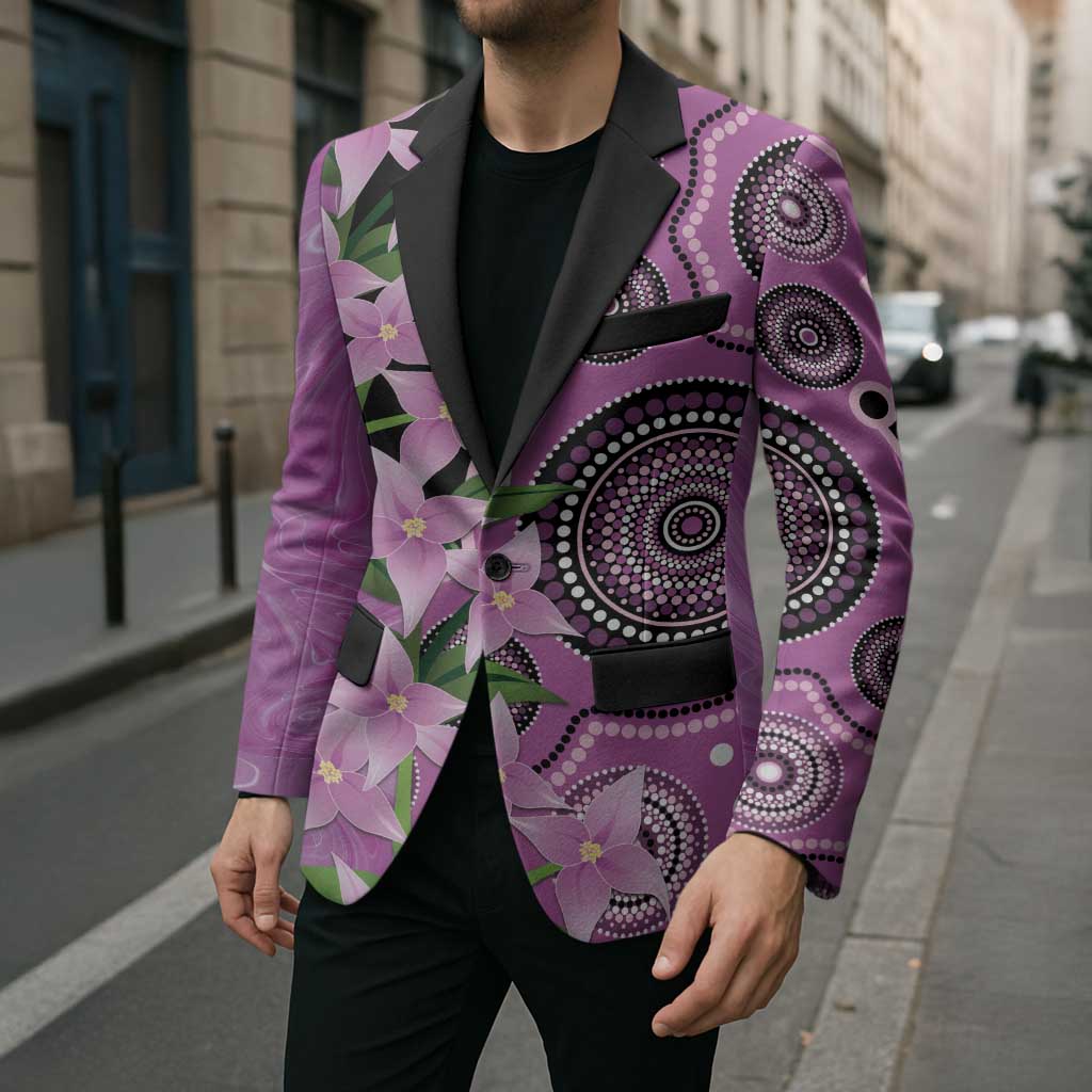 Australia Boronia Blazer Aussie Native Flowers Indigenous Art - Aussie Hoodie