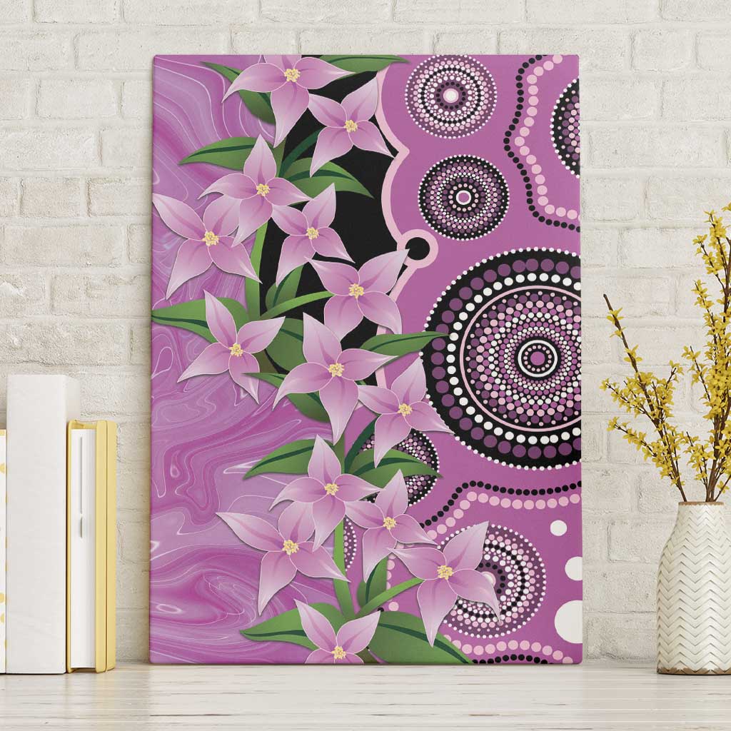 Australia Boronia Canvas Wall Art Aussie Native Flowers Indigenous Art - Aussie Hoodie