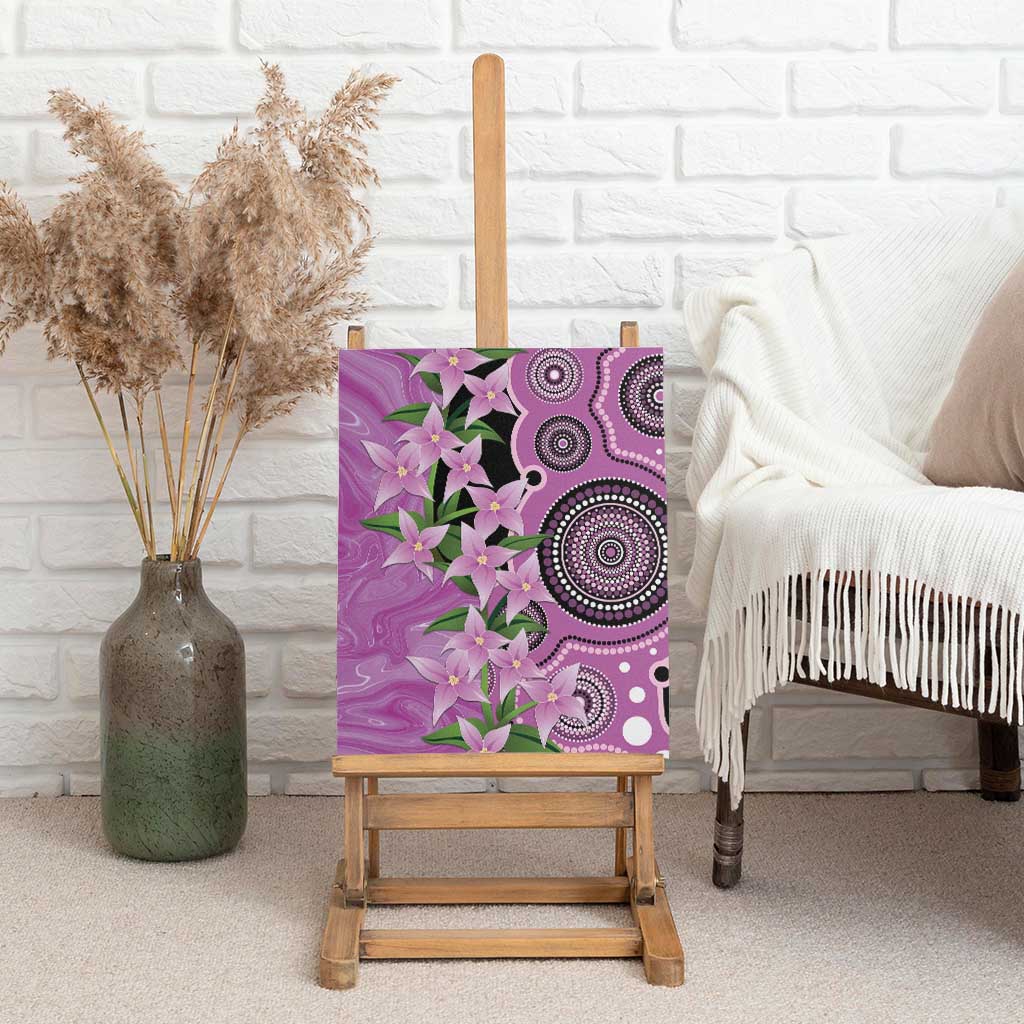Australia Boronia Canvas Wall Art Aussie Native Flowers Indigenous Art - Aussie Hoodie