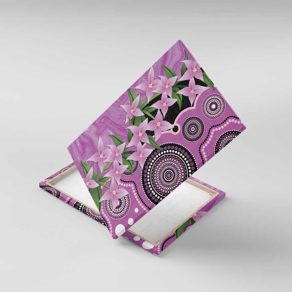 Australia Boronia Canvas Wall Art Aussie Native Flowers Indigenous Art - Aussie Hoodie