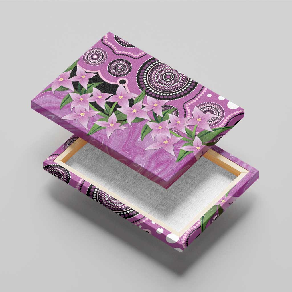 Australia Boronia Canvas Wall Art Aussie Native Flowers Indigenous Art - Aussie Hoodie