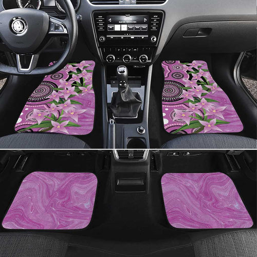 Australia Boronia Car Mats Aussie Native Flowers Indigenous Art - Aussie Hoodie