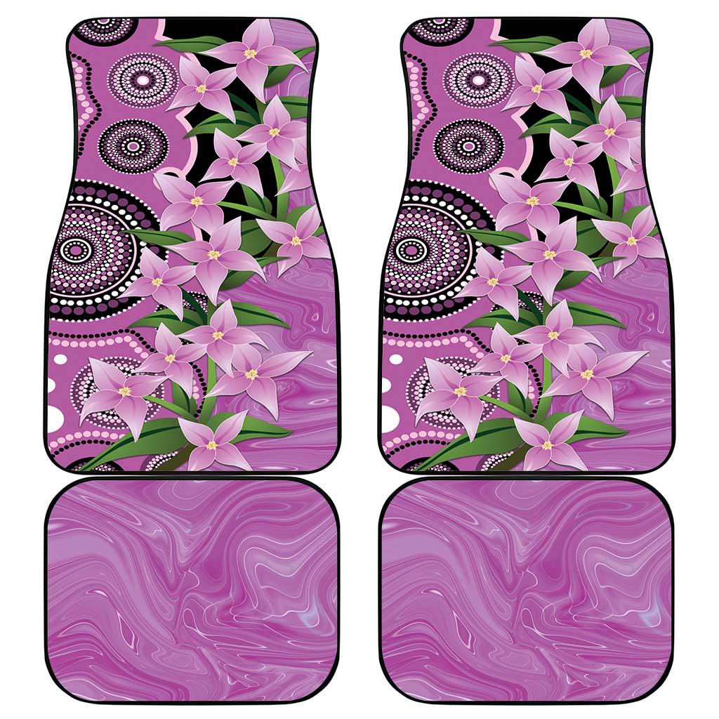 Australia Boronia Car Mats Aussie Native Flowers Indigenous Art - Aussie Hoodie