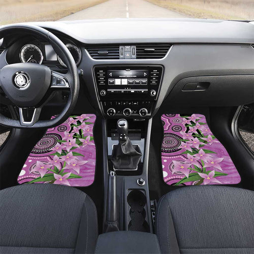 Australia Boronia Car Mats Aussie Native Flowers Indigenous Art - Aussie Hoodie