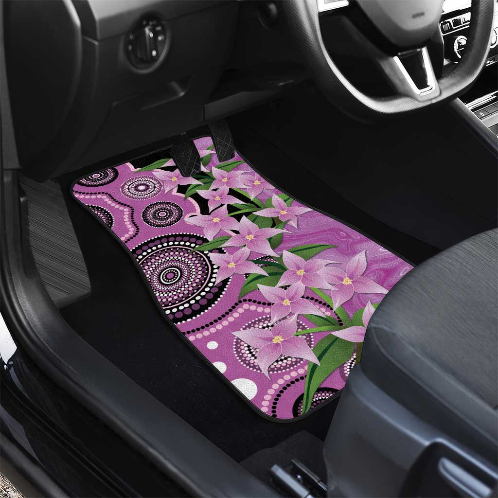 Australia Boronia Car Mats Aussie Native Flowers Indigenous Art - Aussie Hoodie