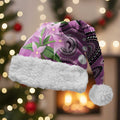 Australia Boronia Christmas Santa Hat Aussie Native Flowers Indigenous Art - Aussie Hoodie