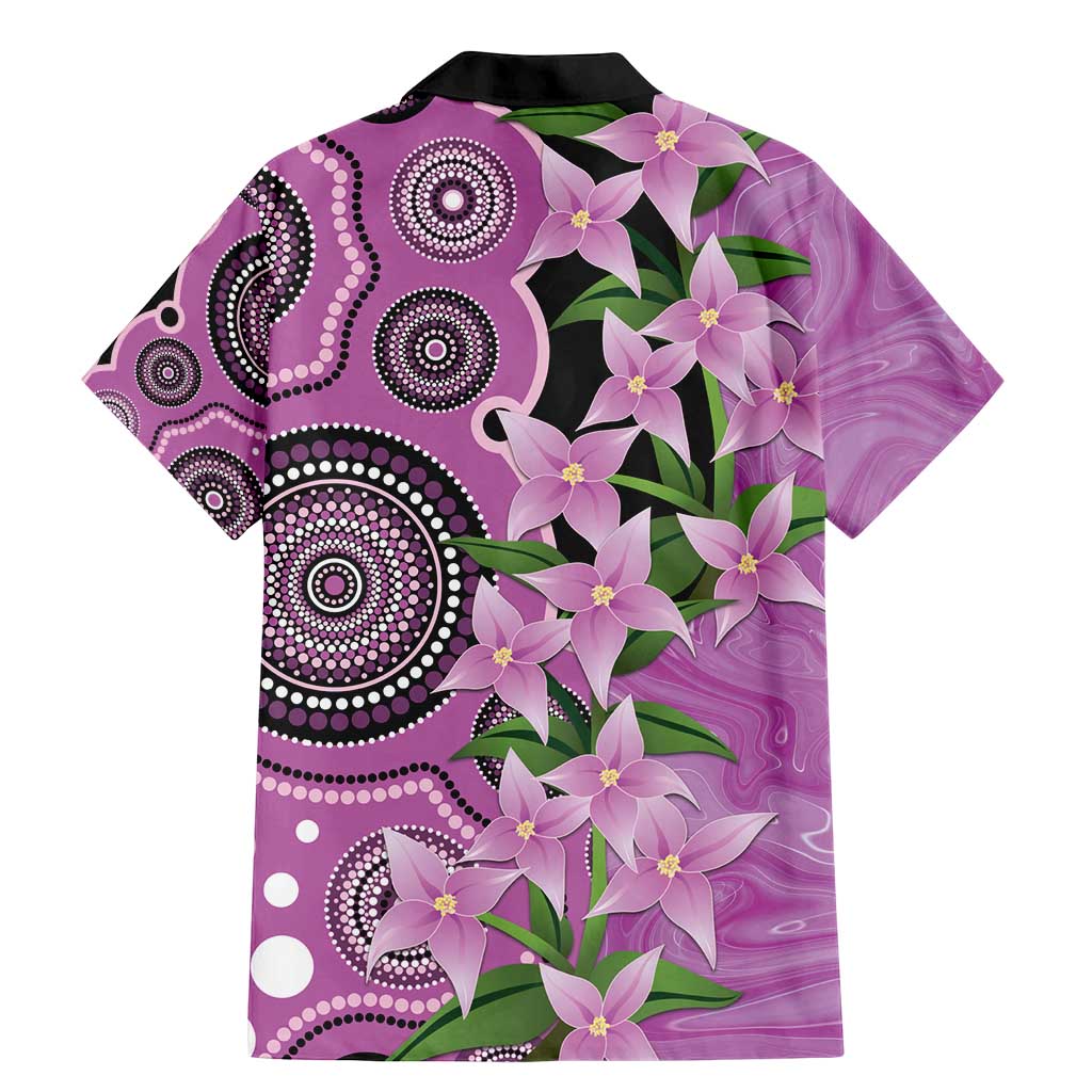 Australia Boronia Family Matching Mermaid Dress and Hawaiian Shirt Aussie Native Flowers Indigenous Art - Aussie Hoodie