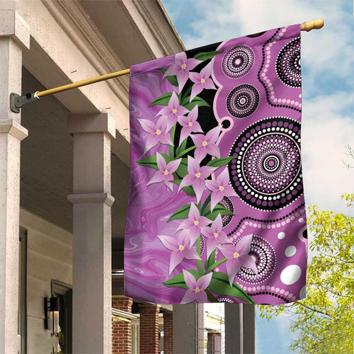 Australia Boronia Garden Flag Aussie Native Flowers Indigenous Art - Aussie Hoodie