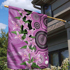 Australia Boronia Garden Flag Aussie Native Flowers Indigenous Art - Aussie Hoodie