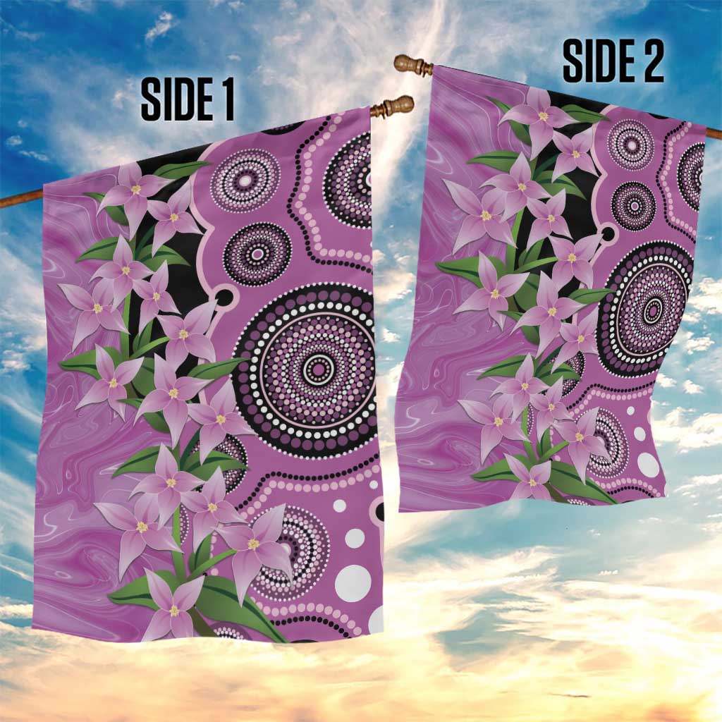 Australia Boronia Garden Flag Aussie Native Flowers Indigenous Art - Aussie Hoodie