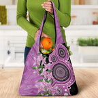 Australia Boronia Grocery Bag Aussie Native Flowers Indigenous Art - Aussie Hoodie