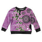Australia Boronia Kid Ugly Christmas Sweater Aussie Native Flowers Indigenous Art - Aussie Hoodie