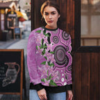 Australia Boronia Ugly Christmas Sweater Aussie Native Flowers Indigenous Art - Aussie Hoodie