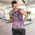 Australia Boronia Men Tank Top Aussie Native Flowers Indigenous Art - Aussie Hoodie