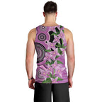 Australia Boronia Men Tank Top Aussie Native Flowers Indigenous Art - Aussie Hoodie