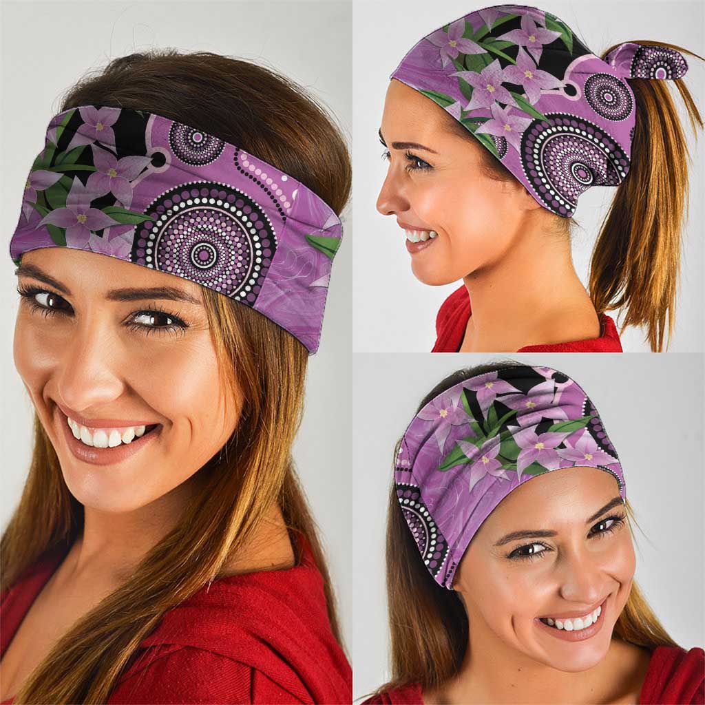 Australia Boronia Neck Gaiter Aussie Native Flowers Indigenous Art - Aussie Hoodie