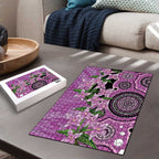 Australia Boronia Puzzle Aussie Native Flowers Indigenous Art - Aussie Hoodie