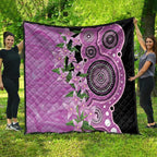 Australia Boronia Quilt Aussie Native Flowers Indigenous Art - Aussie Hoodie