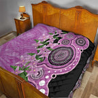 Australia Boronia Quilt Aussie Native Flowers Indigenous Art - Aussie Hoodie
