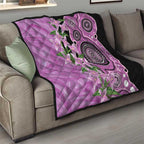 Australia Boronia Quilt Aussie Native Flowers Indigenous Art - Aussie Hoodie