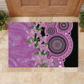 Australia Boronia Rubber Doormat Aussie Native Flowers Indigenous Art - Aussie Hoodie