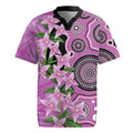 Australia Boronia Rugby Jersey Aussie Native Flowers Indigenous Art - Aussie Hoodie