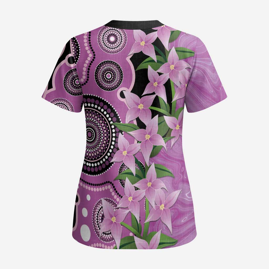 Australia Boronia Scrub Top Aussie Native Flowers Indigenous Art - Aussie Hoodie
