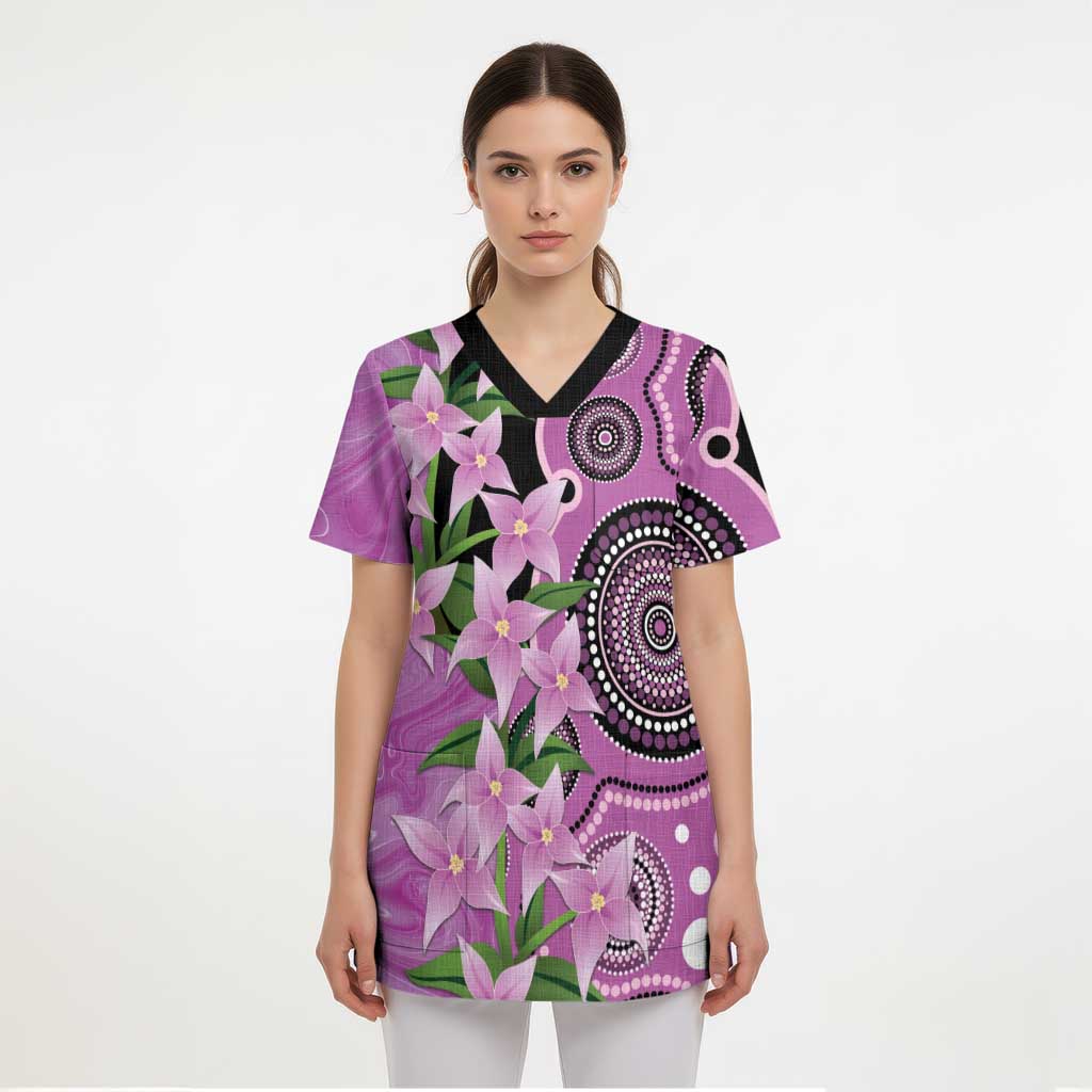 Australia Boronia Scrub Top Aussie Native Flowers Indigenous Art - Aussie Hoodie
