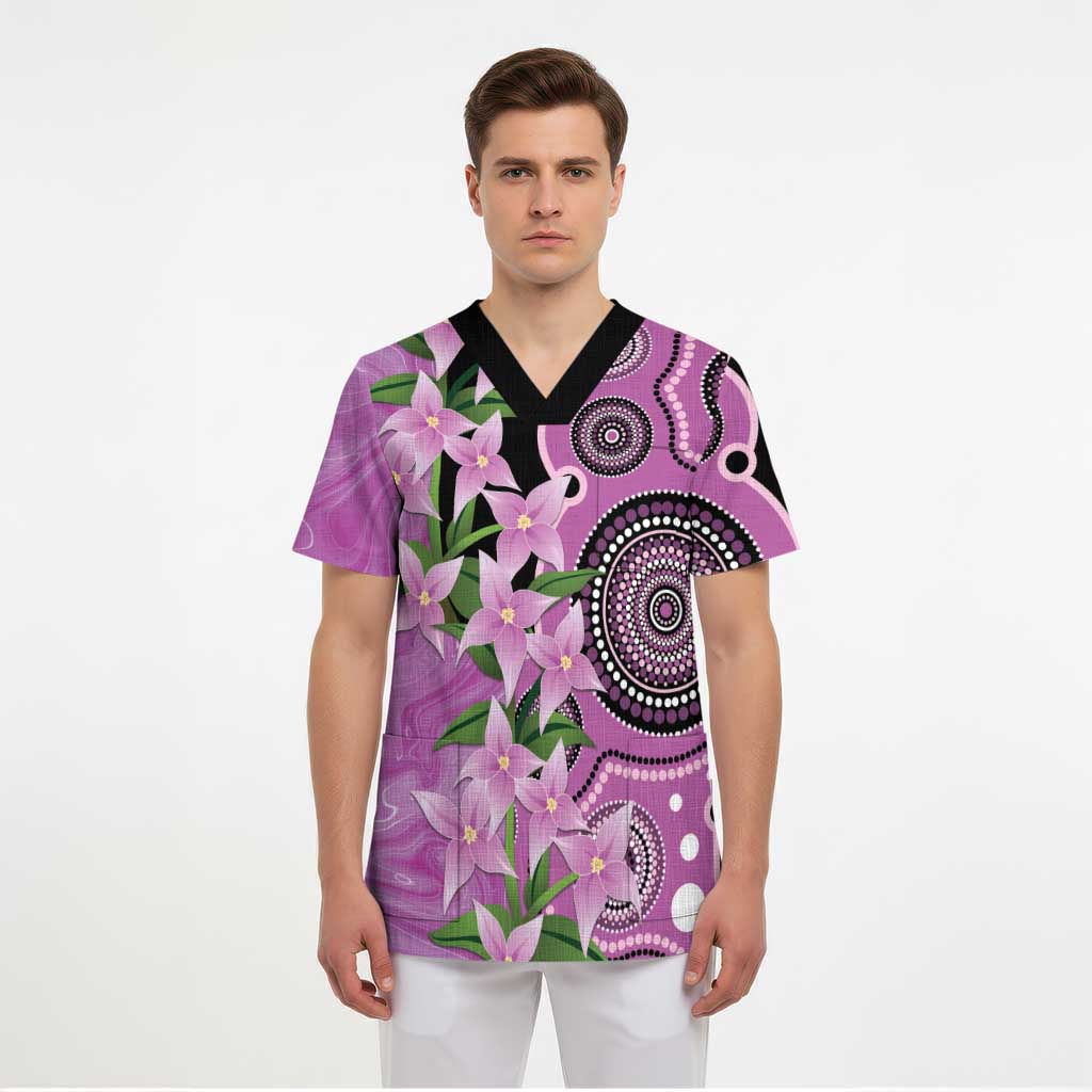 Australia Boronia Scrub Top Aussie Native Flowers Indigenous Art - Aussie Hoodie