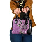Australia Boronia Shoulder Handbag Aussie Native Flowers Indigenous Art - Aussie Hoodie