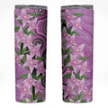 Australia Boronia Skinny Tumbler Aussie Native Flowers Indigenous Art - Aussie Hoodie