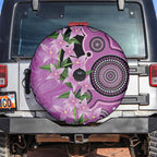 Australia Boronia Spare Tire Cover Aussie Native Flowers Indigenous Art - Aussie Hoodie