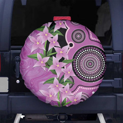 Australia Boronia Spare Tire Cover Aussie Native Flowers Indigenous Art - Aussie Hoodie