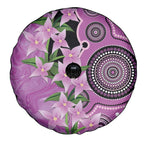 Australia Boronia Spare Tire Cover Aussie Native Flowers Indigenous Art - Aussie Hoodie