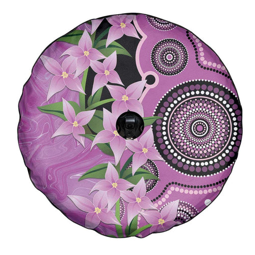 Australia Boronia Spare Tire Cover Aussie Native Flowers Indigenous Art - Aussie Hoodie