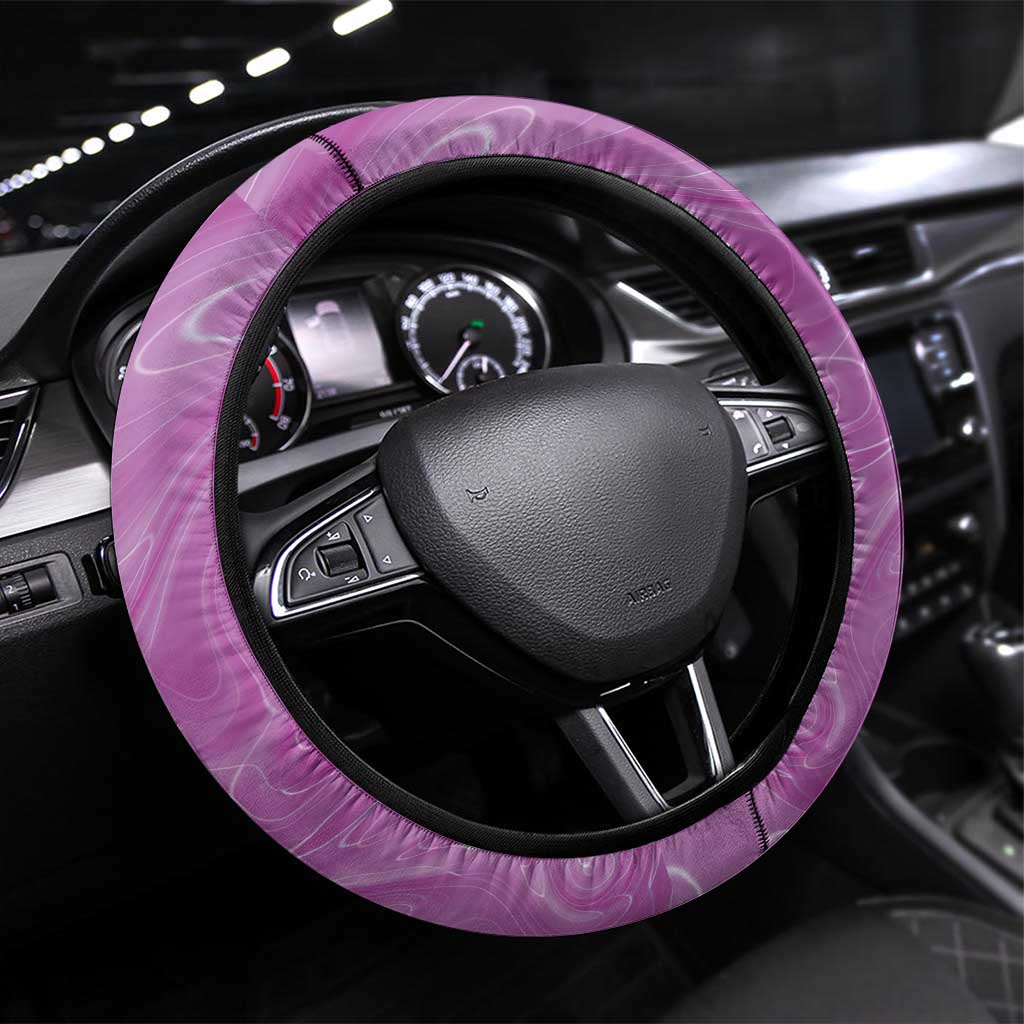 Australia Boronia Steering Wheel Cover Aussie Native Flowers Indigenous Art - Aussie Hoodie