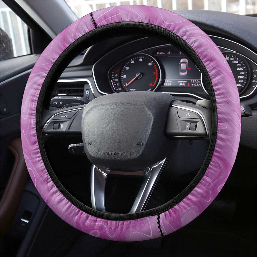 Australia Boronia Steering Wheel Cover Aussie Native Flowers Indigenous Art - Aussie Hoodie