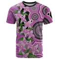 Australia Boronia T Shirt Aussie Native Flowers Indigenous Art - Aussie Hoodie