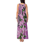 Australia Boronia Tank Maxi Dress Aussie Native Flowers Indigenous Art - Aussie Hoodie