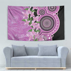 Australia Boronia Tapestry Aussie Native Flowers Indigenous Art - Aussie Hoodie