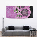 Australia Boronia Tapestry Aussie Native Flowers Indigenous Art - Aussie Hoodie