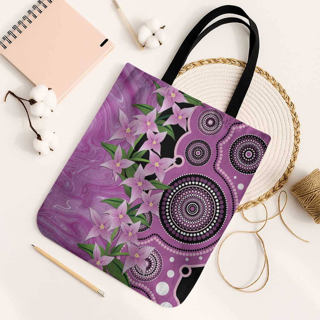 Australia Boronia Tote Bag Aussie Native Flowers Indigenous Art - Aussie Hoodie