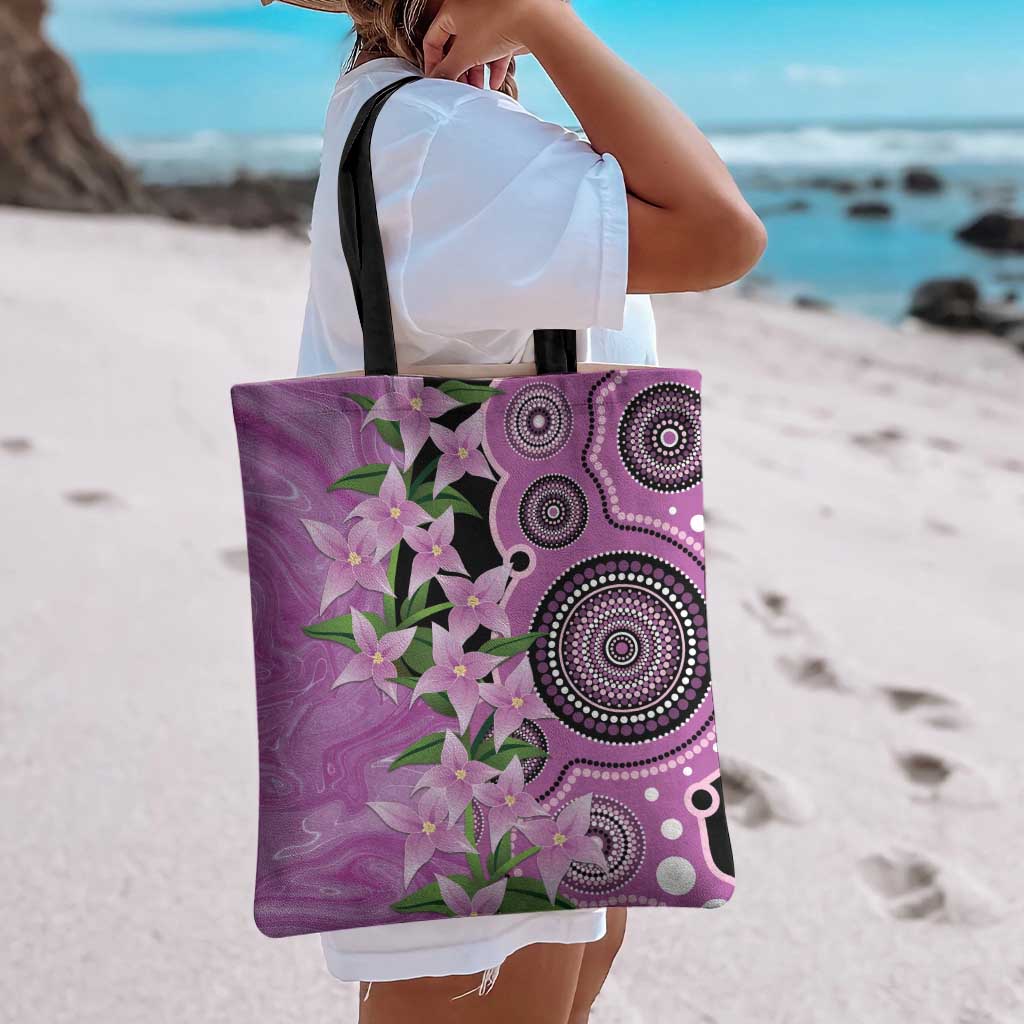 Australia Boronia Tote Bag Aussie Native Flowers Indigenous Art - Aussie Hoodie