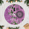 Australia Boronia Tree Skirt Aussie Native Flowers Indigenous Art - Aussie Hoodie
